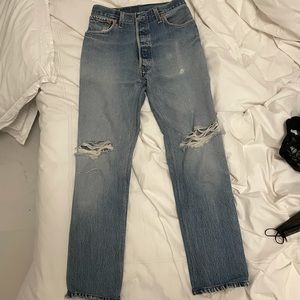 Re/done Levi’s High Rise Ankle Crop Jeans